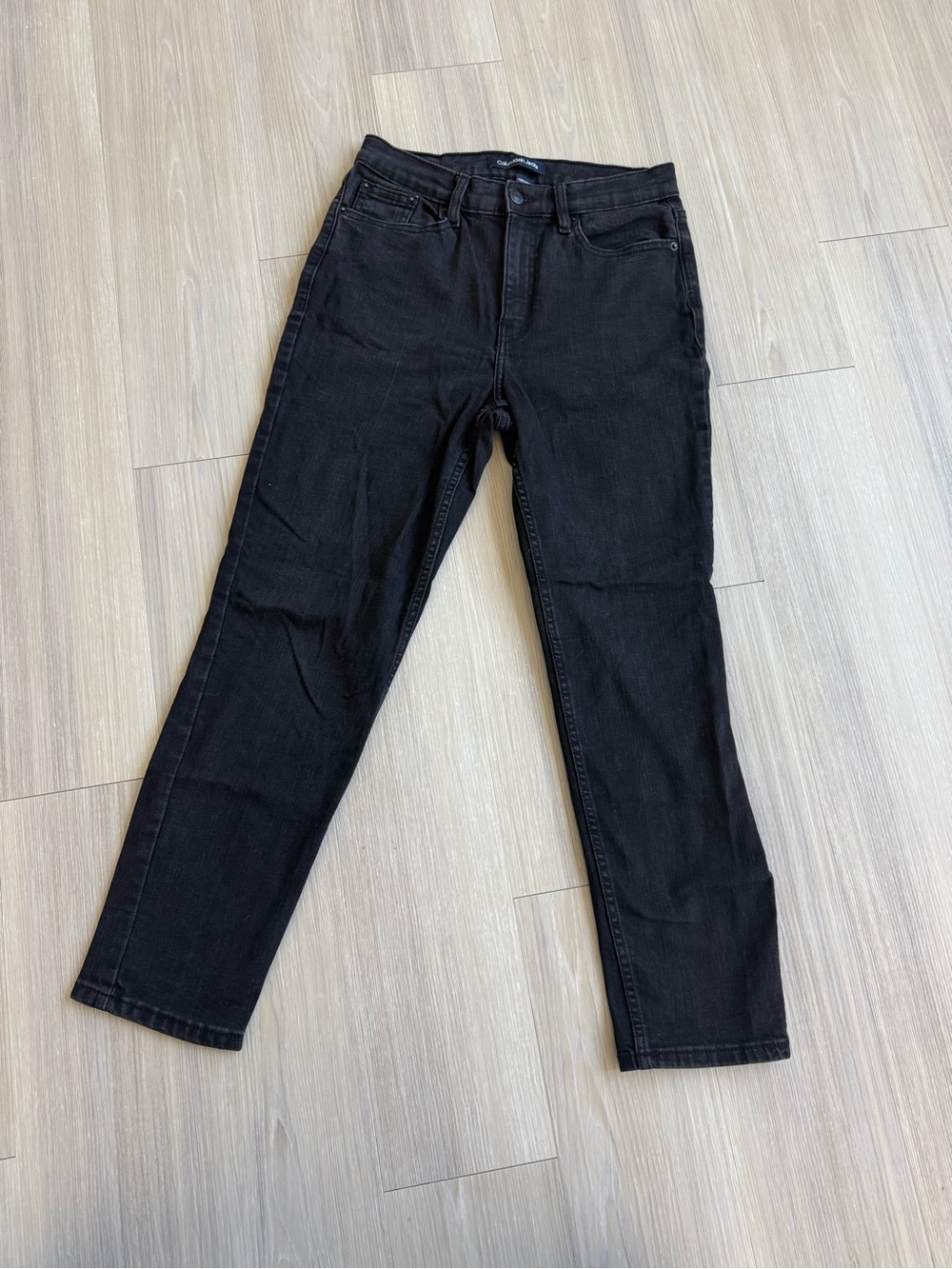 Calvin Klein Jeans Slim Straight Black Denim women
